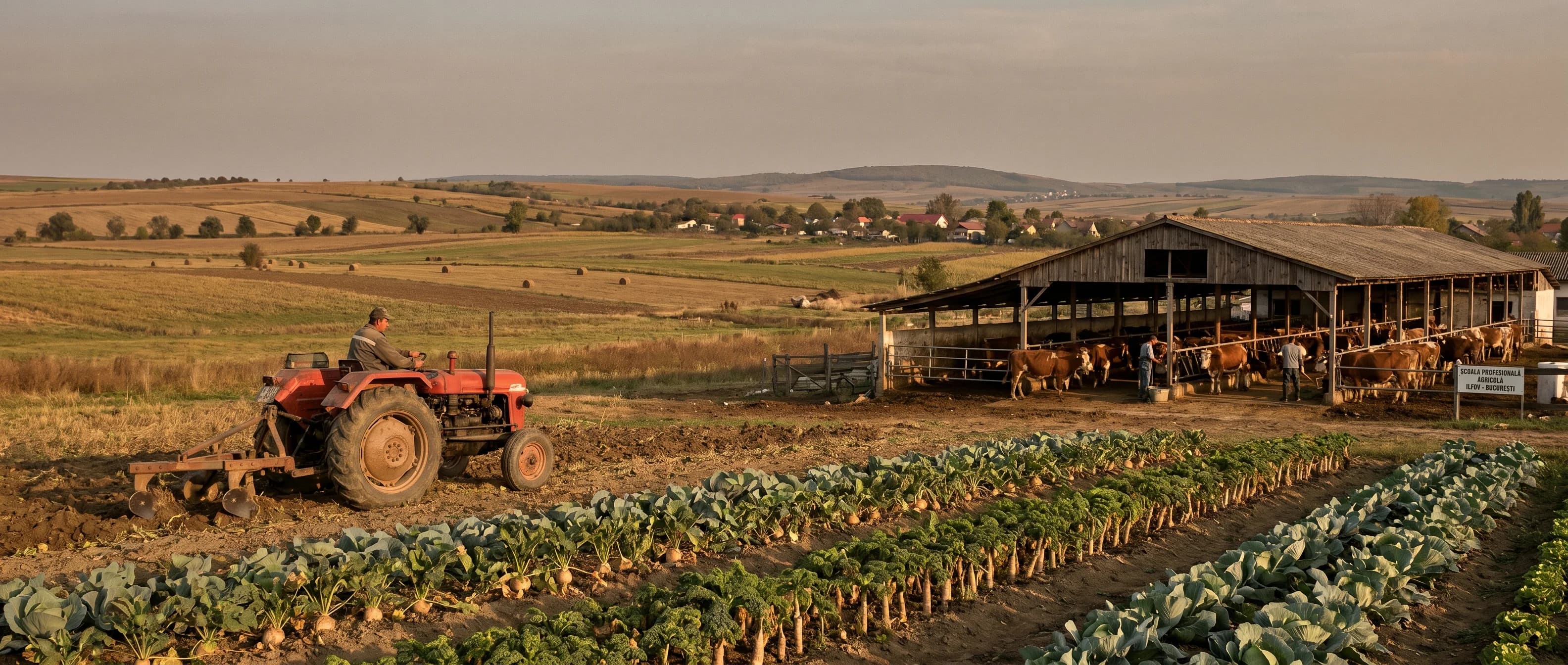 European Trade Academy working farm in Ilfov county