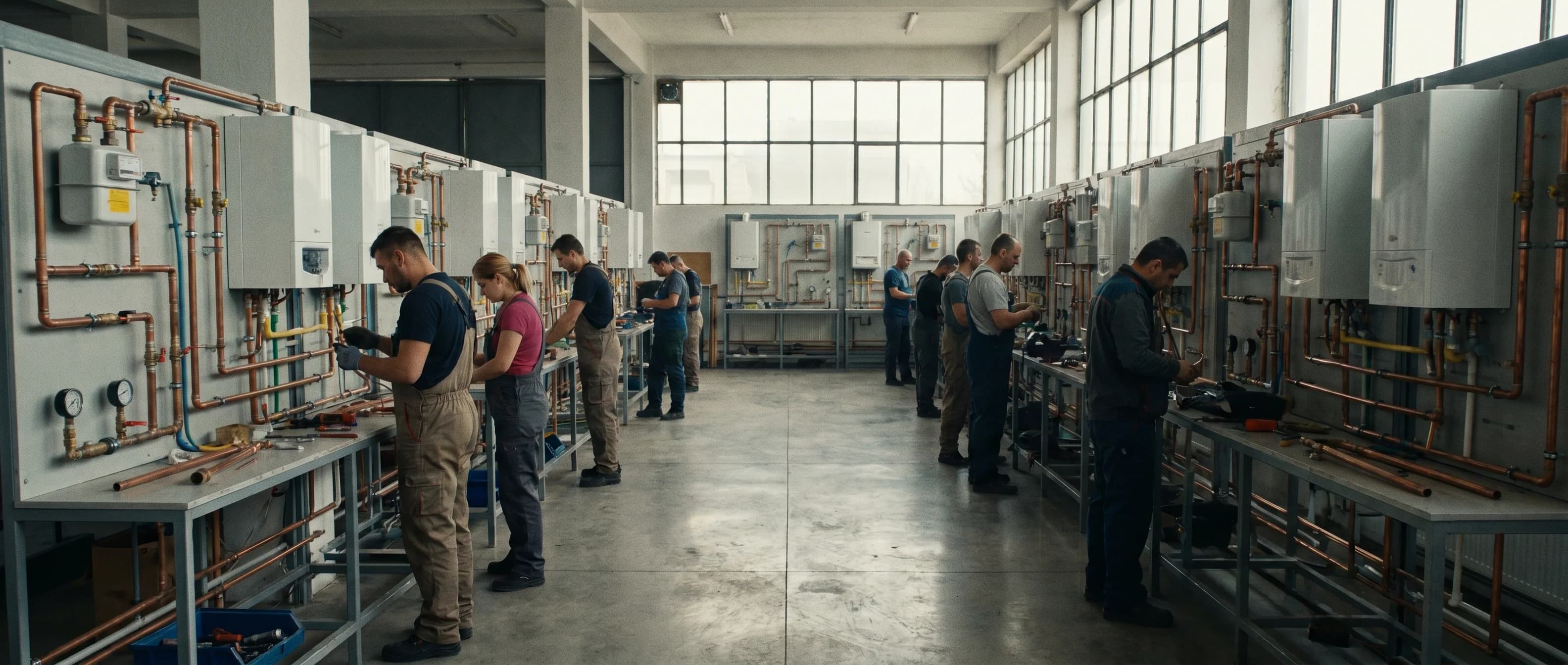 European Trade Academy plumbing & gas atelier in Bucharest